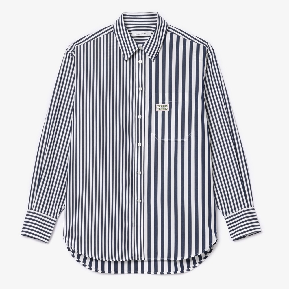 Lacoste Striped Cotton Poplin Shirt